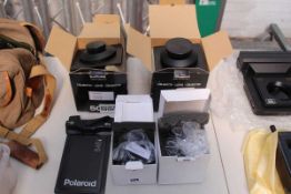 +VAT Polaroid 545 i, 2 x Sinaron-S 5.6/150DB and 5.6/210DB lenses plus 2 further Sinaron