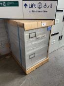 +VAT 46cm 2 drawer filing cabinet in grey