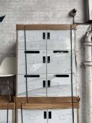 +VAT 100cm 6 door locker in grey