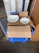 +VAT 2 boxes of various white crockery
