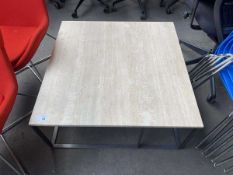 +VAT Maxalto square stone top low-level coffee table - 90cm square