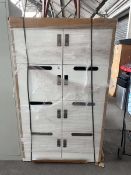+VAT 100cm 8 door locker in grey