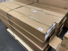 +VAT 12 boxes of 3 Mastershelf oak finish floating shelves (180x30x5cm)