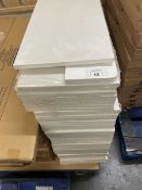 +VAT Approx. 50 white melamine shelves