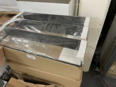 +VAT 5.5 boxes of 6 Aquarium wall shelves in black