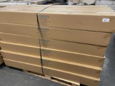 +VAT 18 boxes of 3 Mastershelf white floating shelves (each 180x25x5cm)