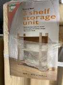 +VAT 6 packs of pine 3 shelf storage units