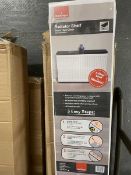 +VAT 5 boxes of various sized radiator shelves