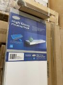 +VAT 9 boxes of 4 Mastershelf Premium floating shelves in high gloss white (60x20x3.8cm), together