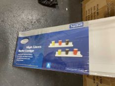 +VAT 3 boxes of Top Shelf Belle Edge high gloss white floating shelves (8 pieces per box)
