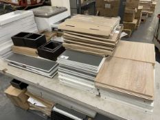 +VAT Miscellaneous floating shelves by Top Shelf and others, sundry fittings, panels etc. (on and