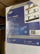 +VAT A box of 3 Mastershelf white floating shelves (each 150x30x5cm)
