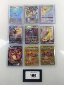 +VAT (9) Top Loaded English/Chinese Pokémon TCG SIR/Illustration/Ultra Rare/Promo cards from various