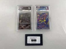 +VAT (2) 2024 Pokémon Scarlet & Violet - Temporal Forces #177 - Gastly Illustration Rare ACE Grading