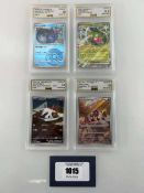 +VAT (4) 2024 Pokémon Super Electric Breaker JPN #108 - Larvesta Art Rare AGS Gem Mint 10, 2023