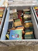 Grey pallet box (not included) of various books including a large quantity on the theme of Christian