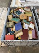 Grey pallet box (not included) of various books