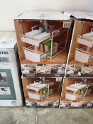 +VAT 2 x boxed Mesa 2 tier organisers