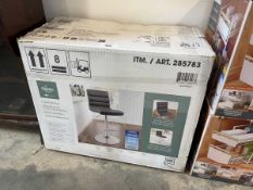 +VAT Boxed Bayside gas lift bar height stool
