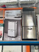 +VAT 2 x Sensible Eco Living Himalaya 2 section stainless steel recycling bins