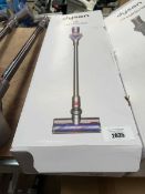+VAT Boxed Dyson V8 Advanced cordless stick vacuum cleaner with integrated battery. No charger or