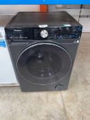 +VAT Hisense 10.5Kg washing machine in black finish
