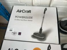 +VAT Boxed Aircraft Powerglide cordless hard floor cleaner and polisher, with battery and charger