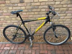 Claude Butler Nevada mountain bike in black and yellow