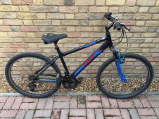 Kaisa Indi mountain bike in black, red and blue