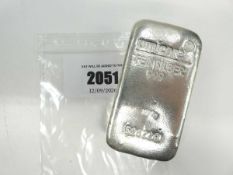 +VAT 1KG .999 Fine Silver Bar