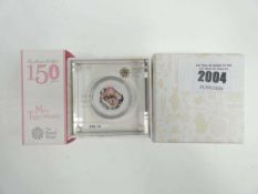 +VAT 150th Anniversary of Beatrix Potter 'Mrs Tiggy-Winkle' 2016 50p Silver Proof Coin with box