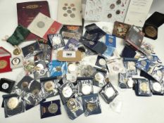 +VAT Selection of collectable 50p and £2 coins plus commemorative / starter set coins