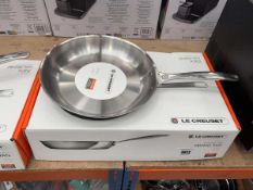 +VAT Le Creuset 30cm stainless steel frying pan