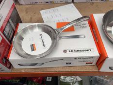 +VAT Le Creuset 20cm stainless steel frying pan