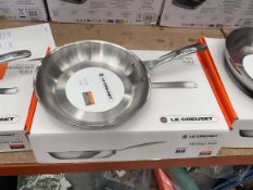+VAT Le Creuset 26cm stainless steel frying pan