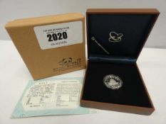 +VAT Chinese 1/4oz Silver Coin for 30th Anniversary of Panda Gold Coin with case and CoA