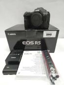 +VAT Canon EOS R5 45MP & 8K full-frame mirrorless digital camera body with battery, charger,
