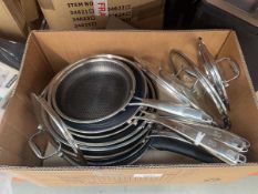 +VAT Box of loose pots and pans