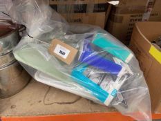 +VAT Bag containing chopping board, sun readers etc