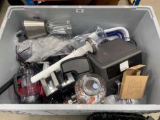 +VAT Box of loose kitchen ware and appliances (box not included)
