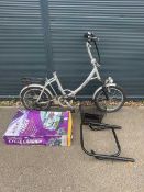Breeze electric foldable town bike plus bike carriers