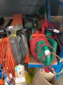 +VAT Garden vac electric leaf blower, Black + Decker hedge trimmer, Black + Decker chainsaw plus