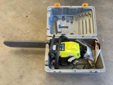 +VAT Ryobi petrol chainsaw plus case