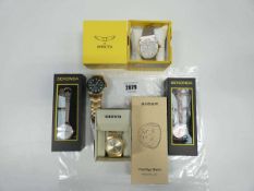 +VAT Selection of Sekonda, Casio, Invicta, Fossil etc watches
