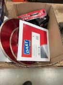 Dart related items to include circular saw blades, auger bits, drill bits etc