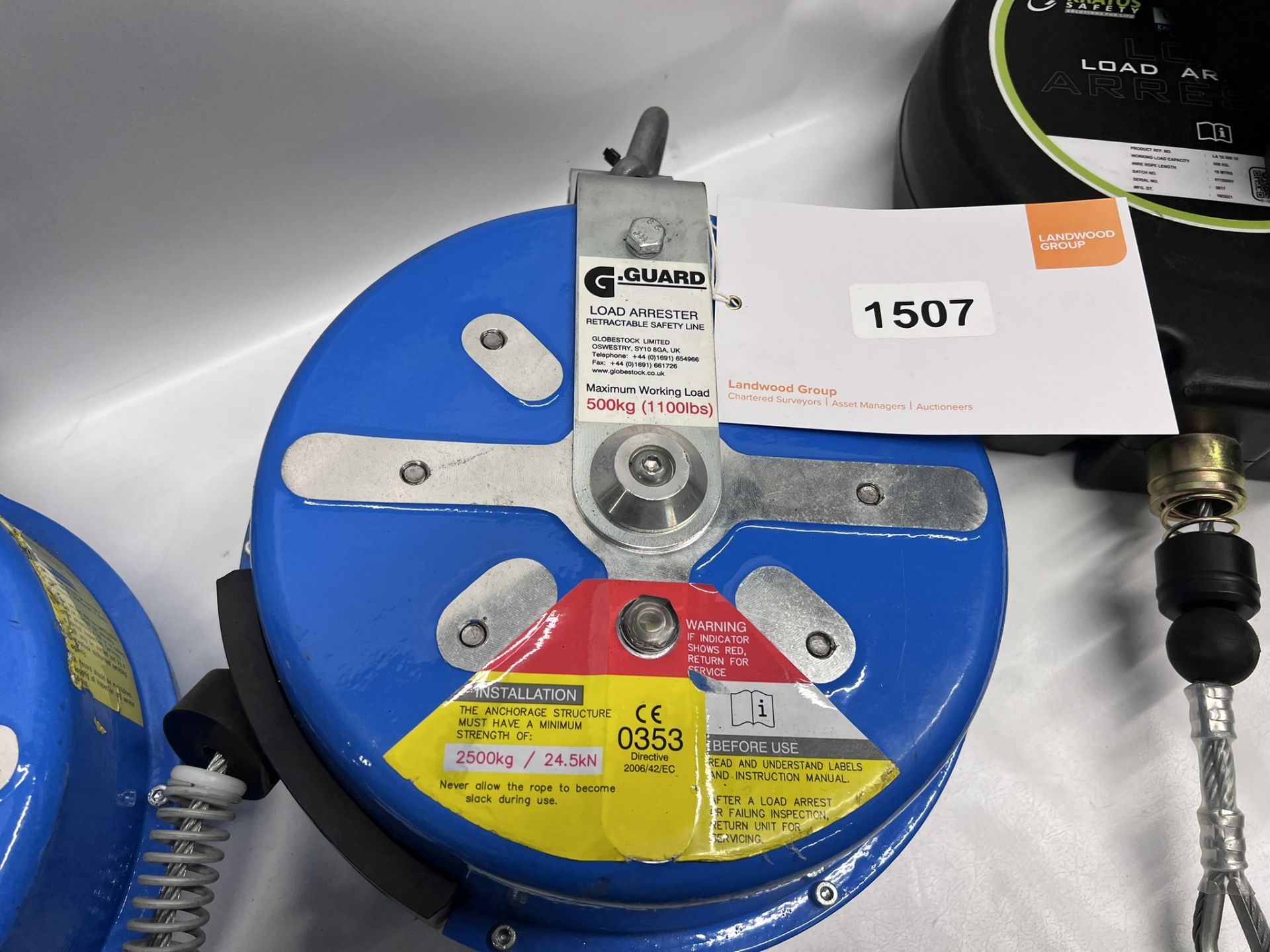 2x 24m 500kg fall arrester, 3x 10m 500kg fall arresterItems are in good condition but out of - Image 2 of 6