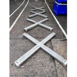 4x Tomcat X BasesDrilled for GP52, GP30 and Milos M290. 180cm end to end, box section 15cm x 7.