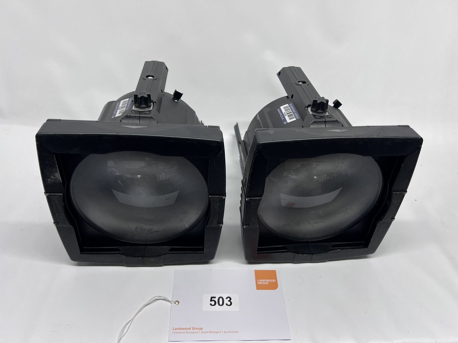 2x ETC Colorsource Spot with Fresnel adaptersEach unit includes a barn door, 16a to powercon, hook - Image 7 of 8