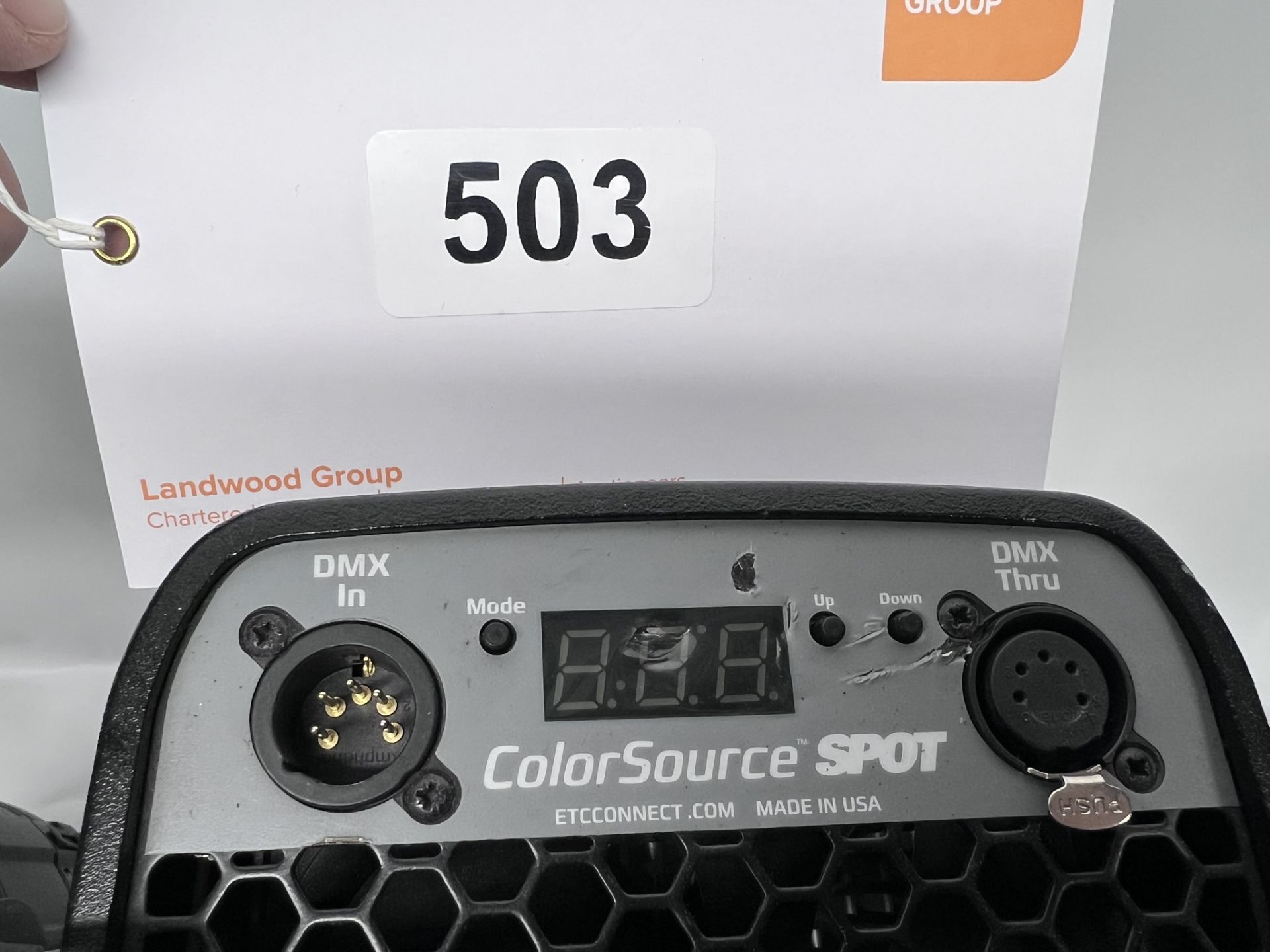 2x ETC Colorsource Spot with Fresnel adaptersEach unit includes a barn door, 16a to powercon, hook - Image 6 of 8