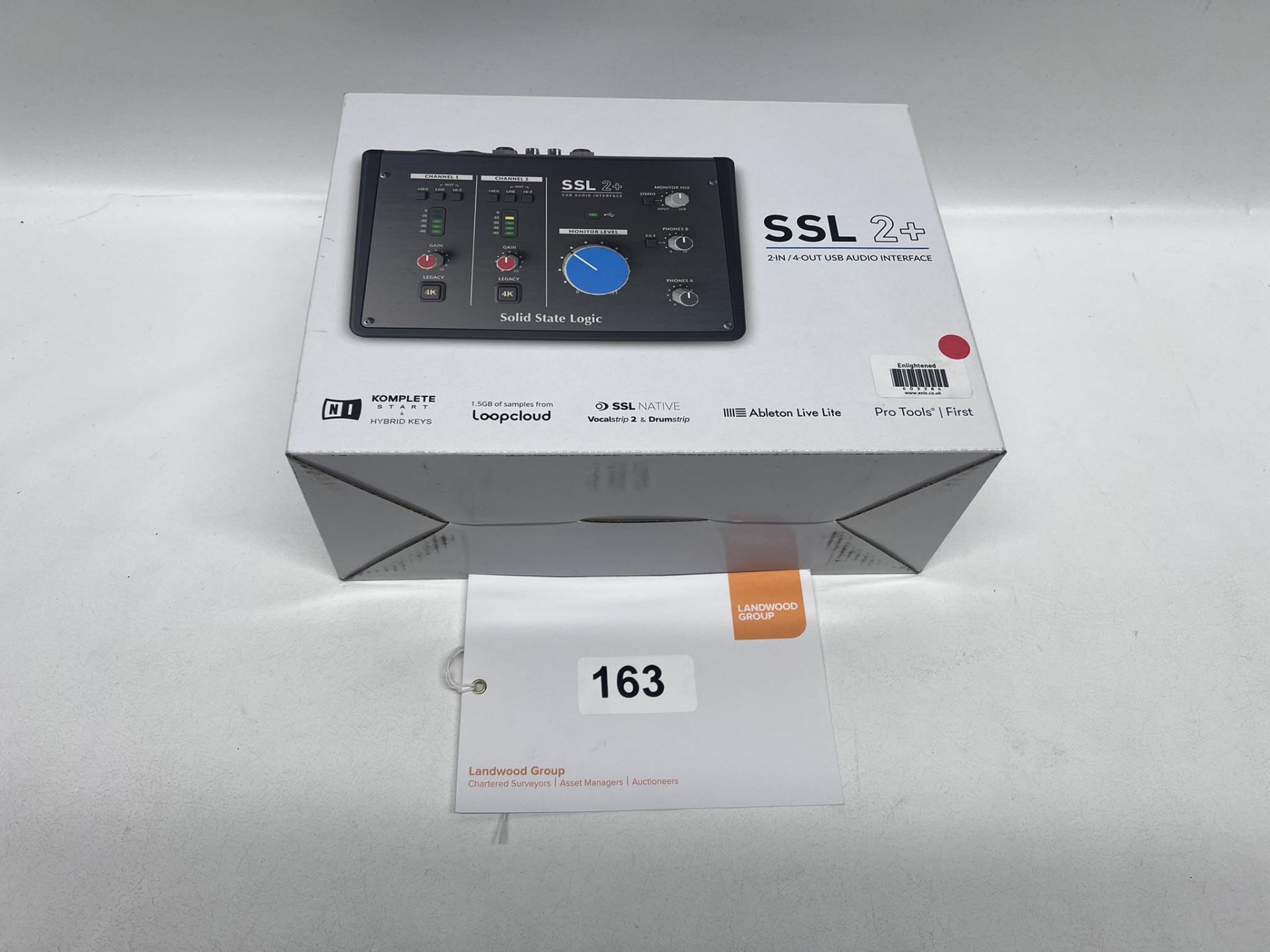 Solid State Logic SSL 2+ 2-IN/4-OUT USB Audio InterfaceUnit is new in box, unopenedItems are located